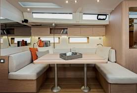Sunsail 51 saloon front view