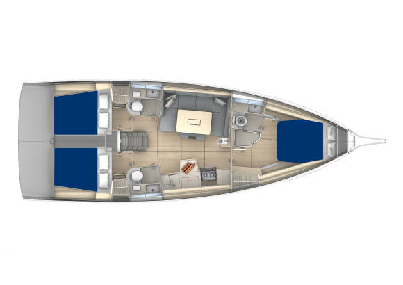 Sunsail 41.3 Layout