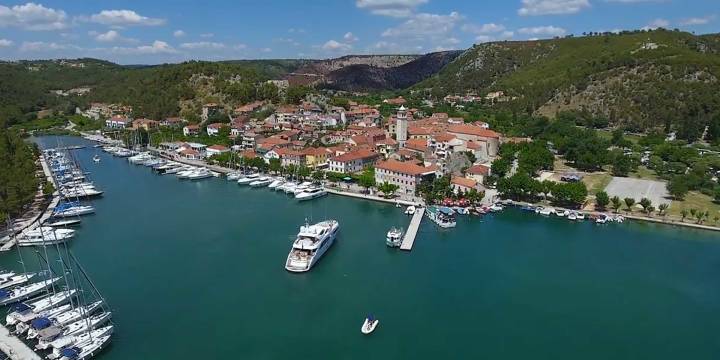 Skradin drone footage