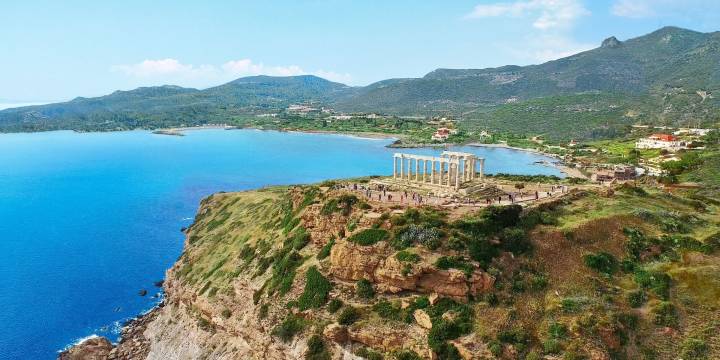 Temple of Poseidon in Cape Sounio
