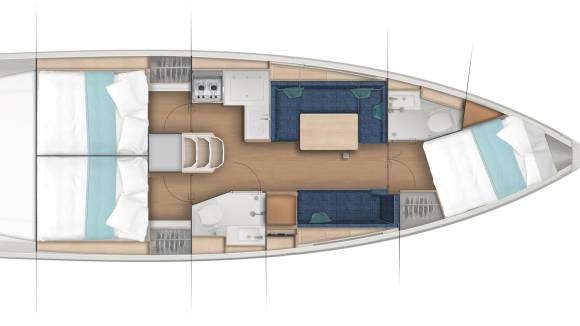 Sun Odyssey 380 – 3 Cabins