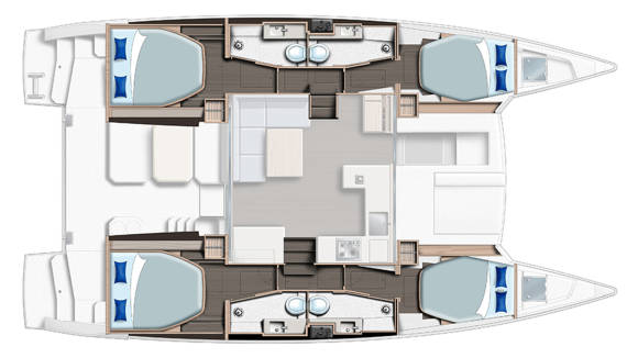 Layout of Sunsail 424
