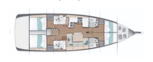 Sun Odyssey 490 – 4 cabin PLUS