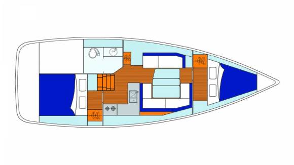 Sunsail 34 – 2 cabin