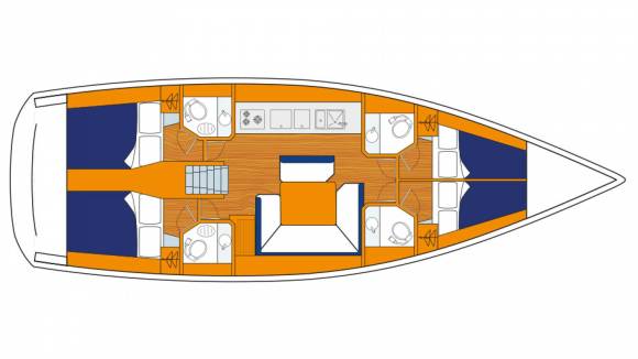 Sunsail 47 – 4 cabin