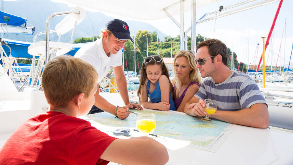 Segelurlaub für Familien, Check-In