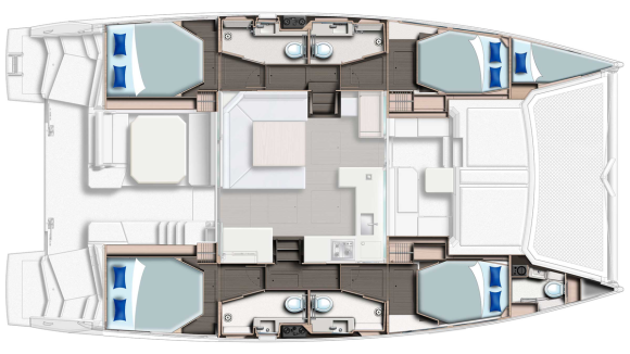 Sunsail 454 – 4 cabines