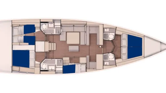 Sunsail 53.5 – 5 cabin