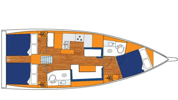 Sunsail 41.0 – 3 cabin